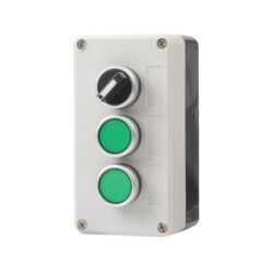 Latch Switch and Double Green Push Button Box
