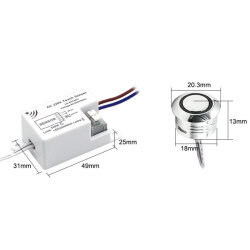 LD-ACCM01 AC 220V Dokunmatik Dolap Aydınlatma Sensörü - 3