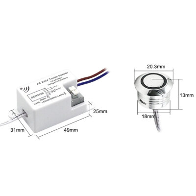 LD-ACCM01 AC 220V Touch Cabinet Lighting Sensor - 3