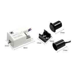 LD-ACCM03T AC 220V Touch Cabinet Lighting Sensor - Black - 3