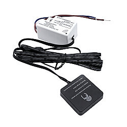 LD-ACMK-008 AC 220V Gizli Montajlı Dokunmatik Dolap Aydınlatma Sensörü - Siyah - 1