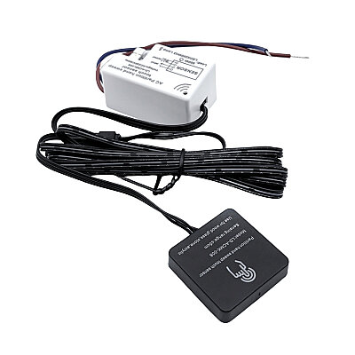 LD-ACMK-008 AC 220V Gizli Montajlı Dokunmatik Dolap Aydınlatma Sensörü - Siyah - 1