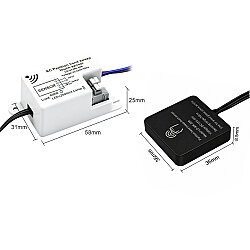 LD-ACMK-008 AC 220V Hidden Touch Cabinet Lighting Sensor - Black - 2