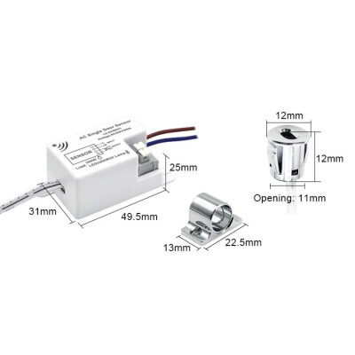 LD-ACMK01 AC 220V Single Door Cabinet Lighting Sensor - 3