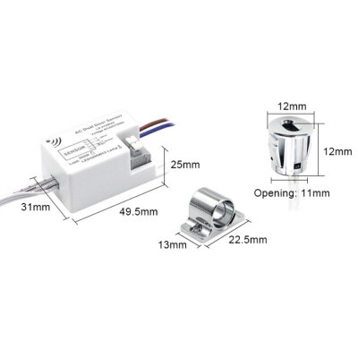 LD-ACMK02 AC 220V Çift Kapı Dolap Aydınlatma Sensörü - 3