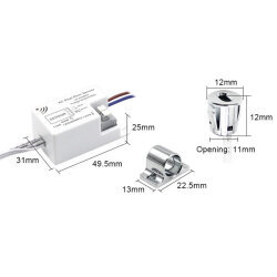 LD-ACMK02 AC 220V Double Door Cabinet Lighting Sensor - 3