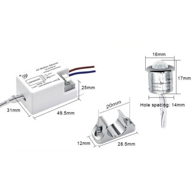 LD-ACRT01 AC 220V PIR Hareket Algılama Dolap Aydınlatma Sensörü - 3