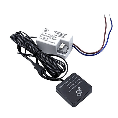 LD-ACSS-008 AC 220V Hidden Hand Sweep Cabinet Lighting Sensor - Black - 1