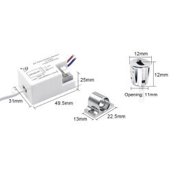 LD-ACSS01 AC 220V Hand Sweep Cabinet Lighting Sensor - 3