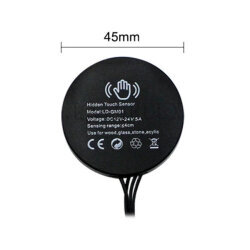 LD-GM-01 12-24V 5A Hidden Touch Cabinet Lighting Sensor - Black - 3