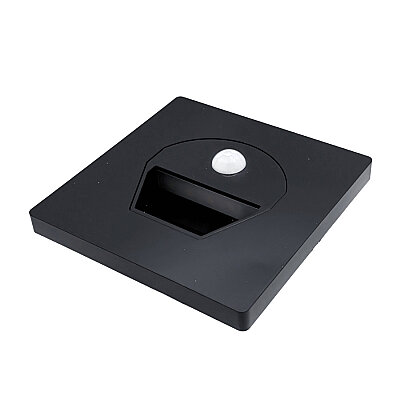 LD-LT-06 AC 220V 1W Stairway Corridor Lighting PIR Motion Sensor - Black - 1