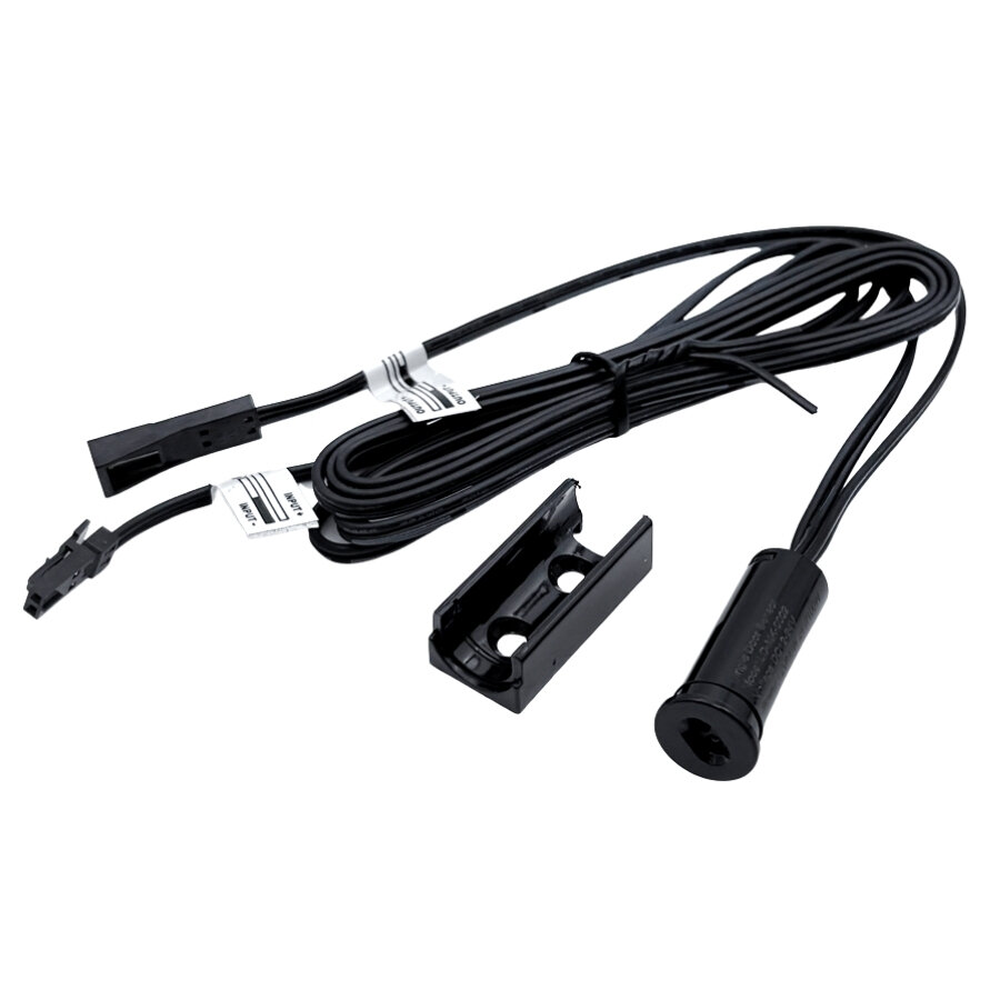 LD-MK-0002 12-24V Tek Kapı Dolap Aydınlatma Sensörü - Siyah