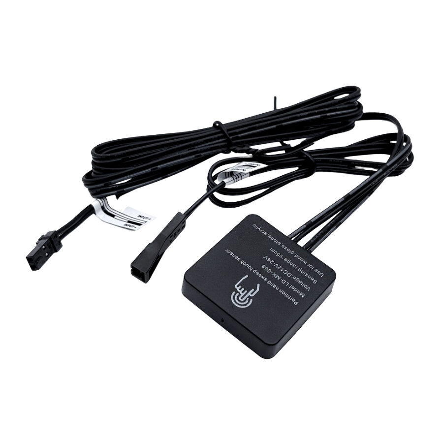 LD-MK-008 12-24V 5A Gizli Montajlı Dokunmatik Dolap Aydınlatma Sensörü - Siyah