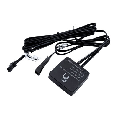 LD-MK-008 12-24V 5A Gizli Montajlı Dokunmatik Dolap Aydınlatma Sensörü - Siyah - 1