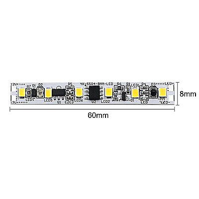 LD-MKN-004 12-24V 3A 4000K Işıklı Temassız El Algılama Dolap Aydınlatma Sensörü - 2