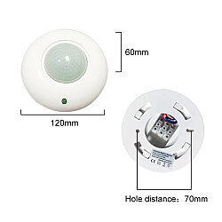 LD-TT-08 AC 220V 120° Ayarlanabilir PIR Hareket Sensörü - 3