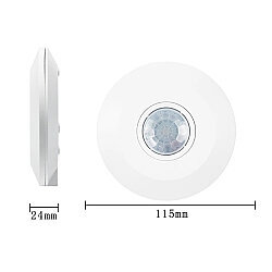 LD-TT-23 AC 220V 360° Adjustable Slim PIR Motion Sensor - 4