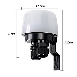 LD-TTK-07 AC 220V 25A Çift Çıkışlı Su Geçirmez Ayarlanabilir Otomatik Işık Sensörü - Sokak Lamba Fotoseli - 3