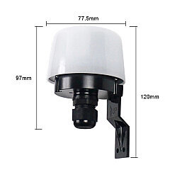 LD-TTK-07 AC 220V 25A Single Output Waterproof Adjustable Automatic Light Sensor - Street Lamp Photocell - 3