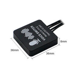 LD-YY-Z 12-24V Tek Renk Ses Kontrollü Dolap Aydınlatma Sensörü - 3