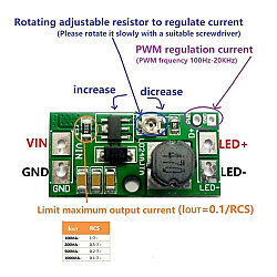 LD24AJTA DC 6-25V 20W Adjustable LED Driver PWM Module - 3