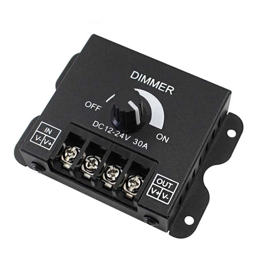 Led Dimmer 12-24V 30A Işık Parlaklık Kontrol Devresi