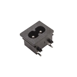 LH-8 C8 Male Power Socket 90 Degree 23x18mm