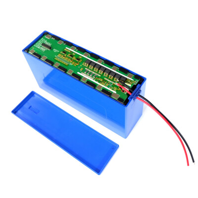Li-ion 18650 13S 6P 48V 30A 78'li E-Bike Battery Box Set - Blue - 1