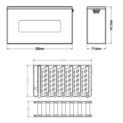 Li-ion 18650 13S 6P 48V 30A 78'li E-Bike Battery Box Set - Green - 2