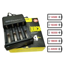 Li-ion USB 18650 3.7V Battery Charger 4 Packs