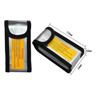 Lipo Battery Fireproof Protection Bag - 6.4x5x12.5 cm - 2