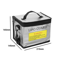 Lipo Pil Kemerli Yanmaz Koruma Çantası - 215x145x165mm - 4