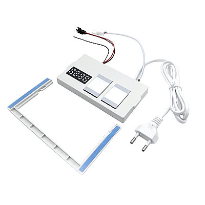 LJ-CM-04 12V Dual Color Touch Mirror Sensor with Clock - Anti-fog Addible - 1