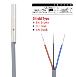 LJ4A3-1-Z/BX 6-36V 1mm NPN NO Inductive Distance Sensor - 3