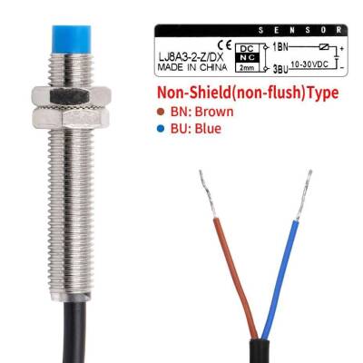 LJ8A3-2-Z/DX 6-36V 2mm NC Endüktif Mesafe Sensörü - 3