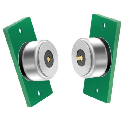 LK-2PIN-R1052-PCB2011 2-Pin 10mm Pogo Pin Magnetic Connector Set - With PCB - 1