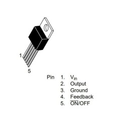 LM2576T-ADJ Voltage Regulator - TO220 - 2
