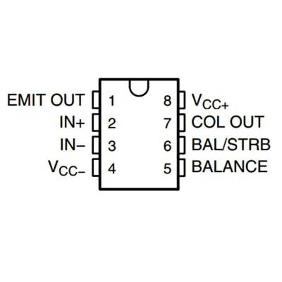 LM311P DIP-8 Komparatör Entegresi - 2