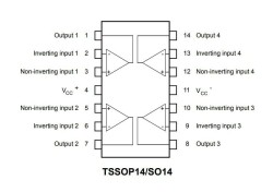 LM324 SOIC-14 SMD OpAmp IC - 2
