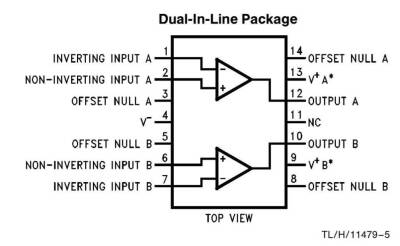 LM747 DIP-14 OpAmp IC - 2