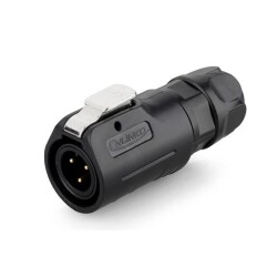 LP-12-C03PE-02-001 3-Pin Waterproof Connector - Male