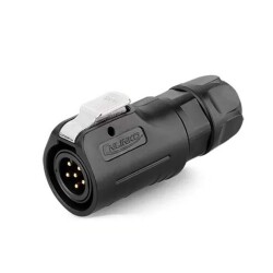 LP-12-C06PE-02-001 6-Pin Su Geçirmez Konnektör - Erkek