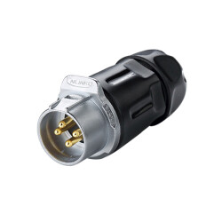 LP-20-C04PP-01-001 4-Pin Waterproof Connector - Male