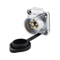 LP-20-C04SX-03-401 4-Pin Waterproof Connector - Male
