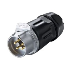 LP-20-C05PP-01-001 5-Pin Su Geçirmez Konnektör - Erkek - 1