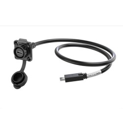 LP16-TYPEC-MP-FS-1M-002 Waterproof Type C 3.1 Female Panel Type Connector - 1M Cable - 2
