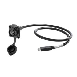 LP16-TYPEC-MP-FS-2M-002 Su Geçirmez Type C 3.1 Dişi Panel Tip Konnektör - 2M Kablo - 2