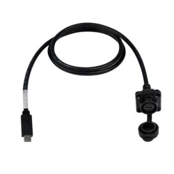 LP16-TYPEC-MP-FS-2M-002 Waterproof Type C 3.1 Female Panel Mount Connector - 2M Cable