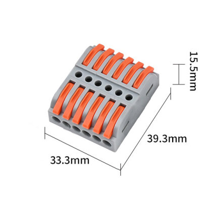 LT-223-6X 6-Giriş 6-Çıkış Kablo Birleştirici Klemens - 3