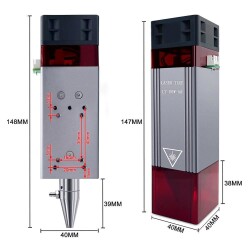 LT-80W 12V TTL Yakıcı CNC Lazer Modülü Seti - 3